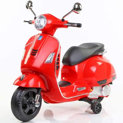 Rechargeable Battery Operated Vespa Model Ride On Scooter For Kids, Red