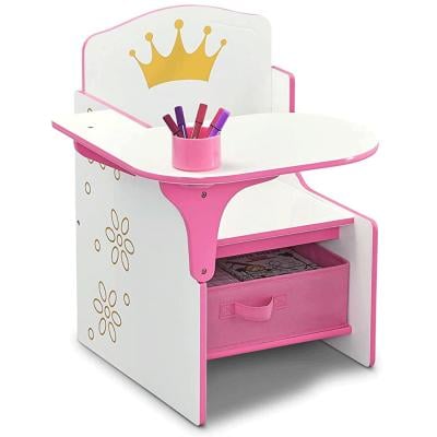 Delta Children TC83730GN Crown Chair Desk With Storage Bin