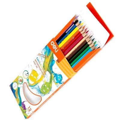 Deli 12 Water Colour Pencils, C00700