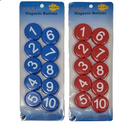 Number Magnet Round 10pcs WY3010S