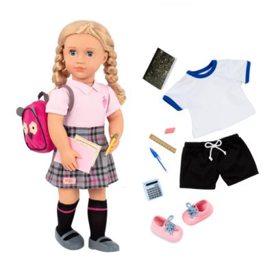 Our Generation Deluxe School Girl Doll W/Book Hally, BD31285AZ