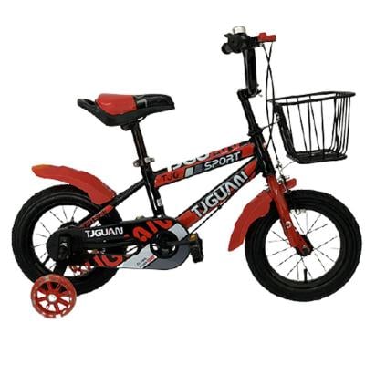 Bicycle K06-12, 12in Black with Red