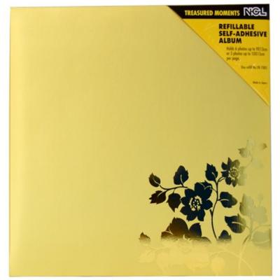 NCL YB-71536 Refillable Self-Adhesive Photo Album 30 Sheets, Gold