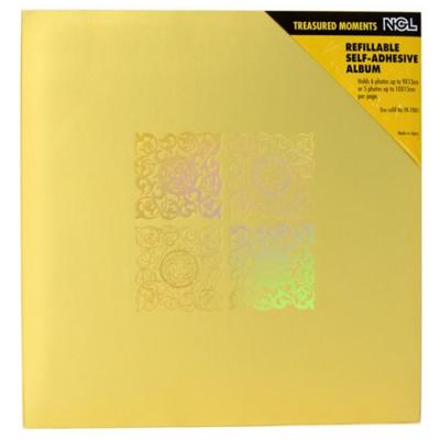 NCL YB-71537 Refillable Self-Adhesive Photo Album 30 Sheets, Gold