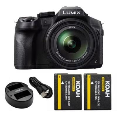 Panasonic Lumix DMC-FZ300 Point And Shoot Camera 12.1MP 24x Zoom With Vari-Angle Touchscreen Built-In Wi-Fi With Rechargeable Battery Black