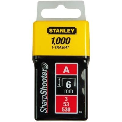 Stanley 1-TRA204T 6 Mm Light Duty Staple, 1000 Pieces