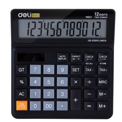 Deli Metal Calculator 12 Digit Big, EM01120