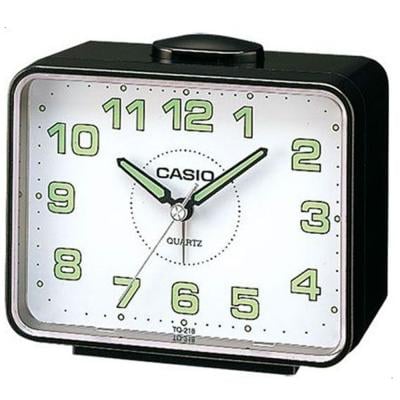 Casio Analog Alarm Clock, TQ-218-1BDF