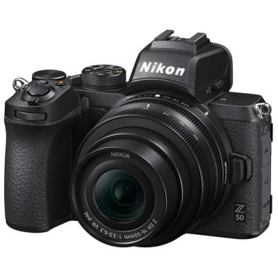 Nikon Z50 with 16-50mm Lens Mirrorless Digital Camera, Black