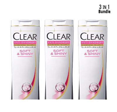 3 IN 1 Budle Offer Clear Anti Dandruff Soft & Shiny Women, 200ml