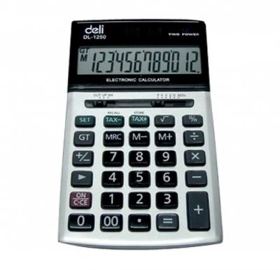 Deli Grey Calculator with Tax Rate, E1250