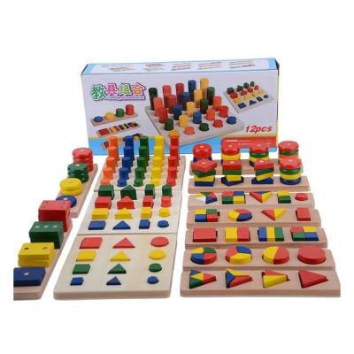 Ukr TW032 12 Wooden Puzzle Set Multicolor