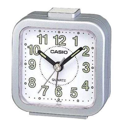 Casio TQ-141-8DF Analog Table Clock,Silver 