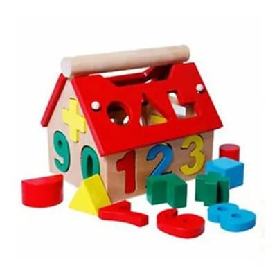 Boasts Unique Figure Educational Development And Learning Wooden Toys N24473550A Multicolour