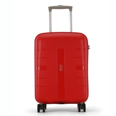 Carlton CA VOYP67W8FIR Voyager Hardside Casing Medium Check In Luggage Bag 67Cm Red