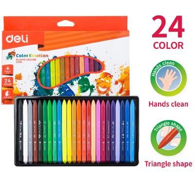 Deli Crayon Plastic 24 Colors, EC20020