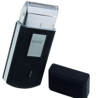 Moser Travel Shaver, Black & Silver [3615-0052]