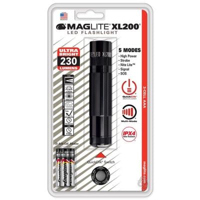 Maglite XL200-S3016 3AAA LED Flashlight Multi Mode Black