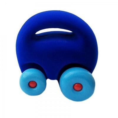 Rubbabu Soft Baby Educational Toy Original Mascot Car Blue