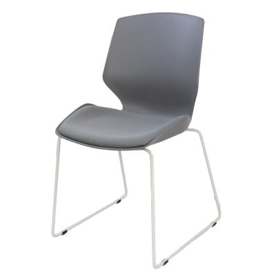 Jilphar Unique Design Dining Chair with Powder Coated Metal Legs JP1071B