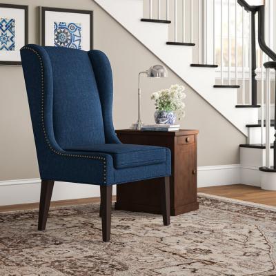 5 Star FSF-AC537764 Wide Wingback Chair Navy Blue