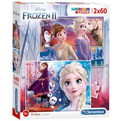 Super Color Disney Frozen 2 Puzz 2X60 Pcs, 21609