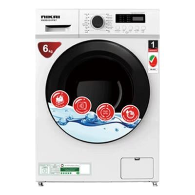 Nikai NWM600FN7 Front Loading Warrior Series Washing Machine White