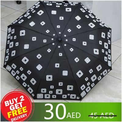 Color Changing Folding Travel Umbrella Lightweight and Weather Resistant Unisex