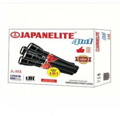 Japanelite 4 in 1 Rechargeable LED Flashlight JL-M3