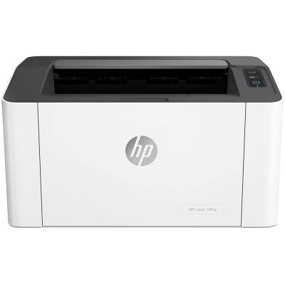 HP 4ZB77A 107A Laserjet Pro Printer White