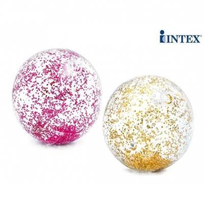 Intex Transparent Glitter Beach Balls, Age 3+ - 58070