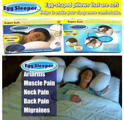 OSP Soft Breathable Neck Egg Sleeper Pillow
