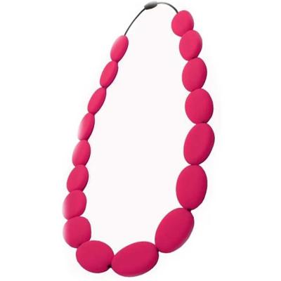 Nibbly Bits Flat Bead Necklace Scarlet Red