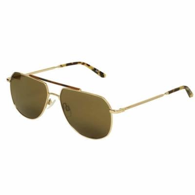 Calvin Klein CK20132S Pilot Gold Sunglasses For Men Brown Lens, Size 57