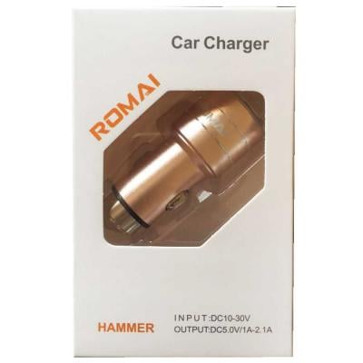 Romai Car Charger Double Usb Dc 5.0V, Hammer