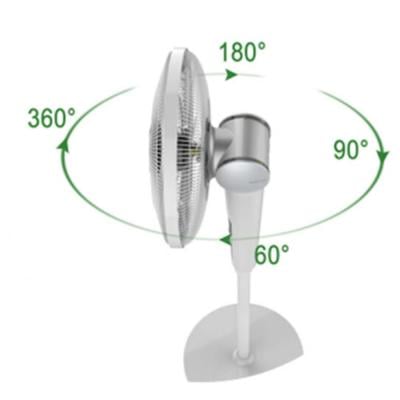 Crownline SF-255 16 360Â° Oscillation standing fan, White