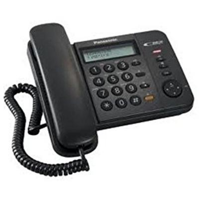 Panasonic KX TS 580 Single Line Telephone with Cord Black