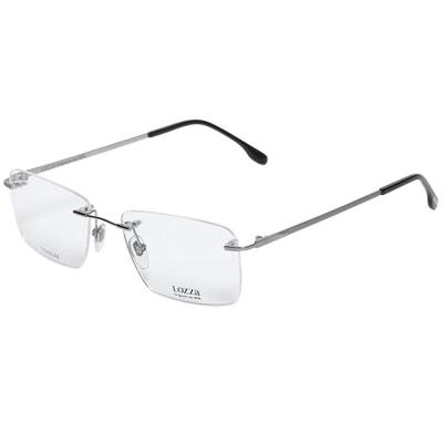 Lozza VL2332 Silver Rectangle Eyeglasses, Size 56