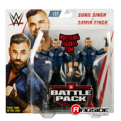 WWE Sunil Singh & Samir Singh Battle Battle Packs شخصية، أزرق
