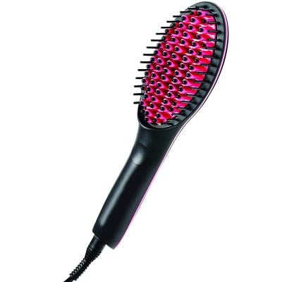 Sonashi Simply Straight Hair Straightening Brush Pink/Black, SHS-2062B