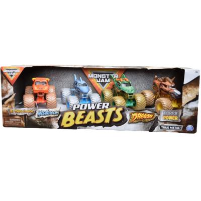 MonsterJam 6053860 Power Beasts, 4 Pack