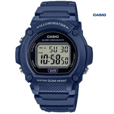 Casio W-219H-2AVDF Digital Watch for Men, Blue