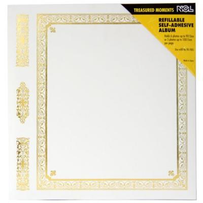 NCL YB-71213 Refillable Self-Adhesive Photo Album 30 Sheets, White