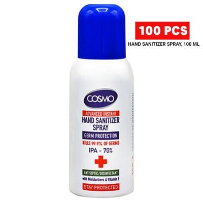Cosmo 100 in 1 Advanced Instant Hand Sanitizer Spray, 100 ML