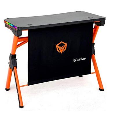 Meetion RGB LED PC Computer Gaming Desk or E-sport with LED Lights DSK20