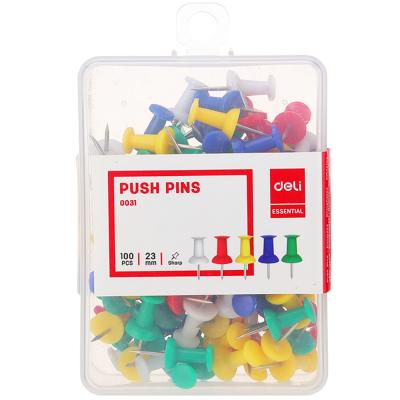 Deli Push Pin Colored 1X100, E0031
