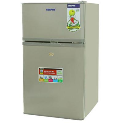 Geepas 125L DoubleDoor Silver Defrost Refrigerator 1x1, GRF1259GPE
