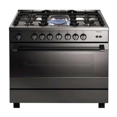 Bompani BO693DE/L 5 Gas Burner Cooker With Full Gas Option Oven & Grill, Stainless Steel