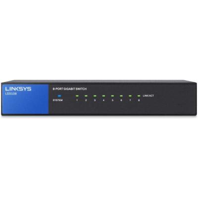 Linksys 8-Port Business Desktop Gigabit Switch, LGS108
