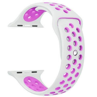 iBand for Apple Watch Strap 38mm and 40mm, White Purple
